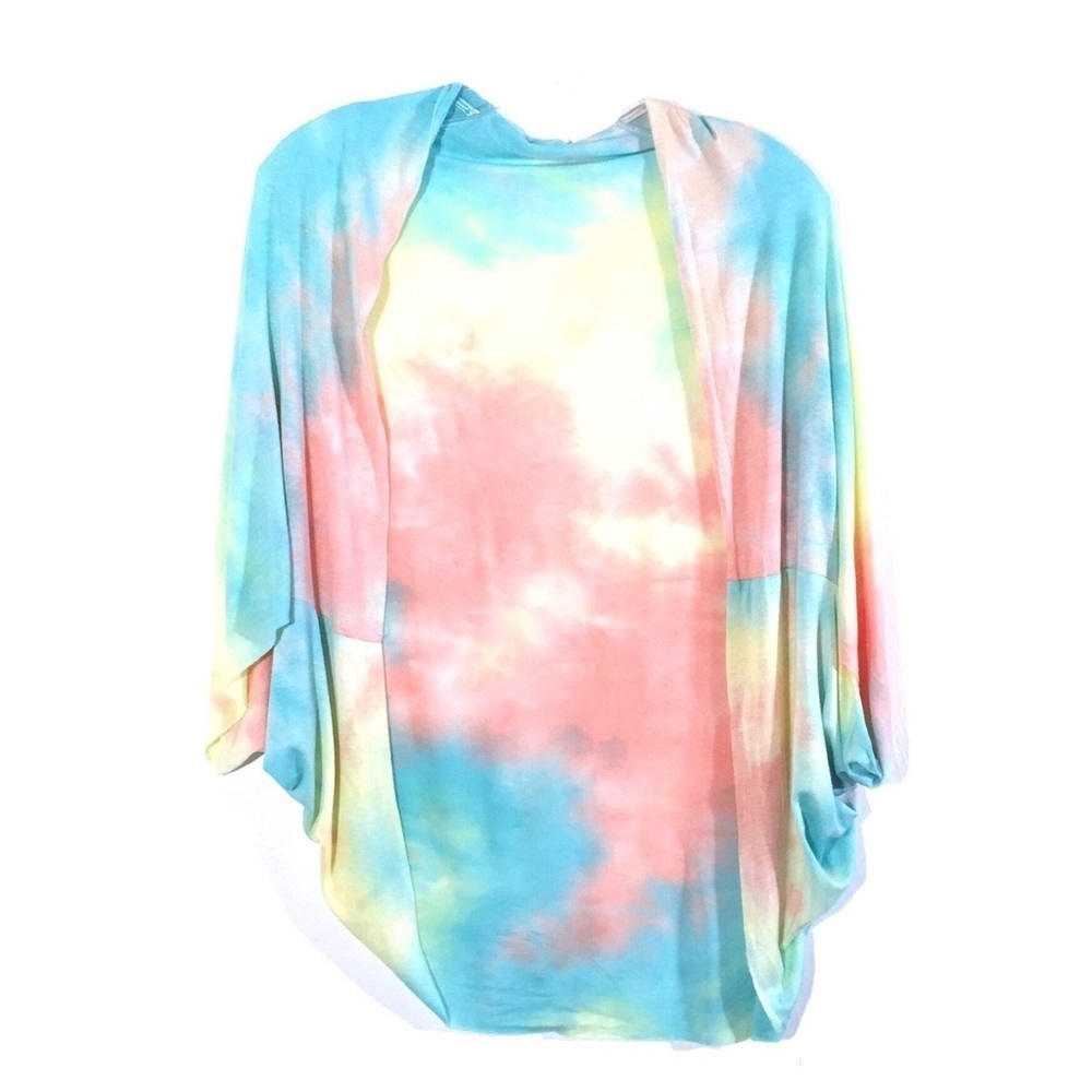 The Accessory Collective Rainbow Tie Dye Shrug